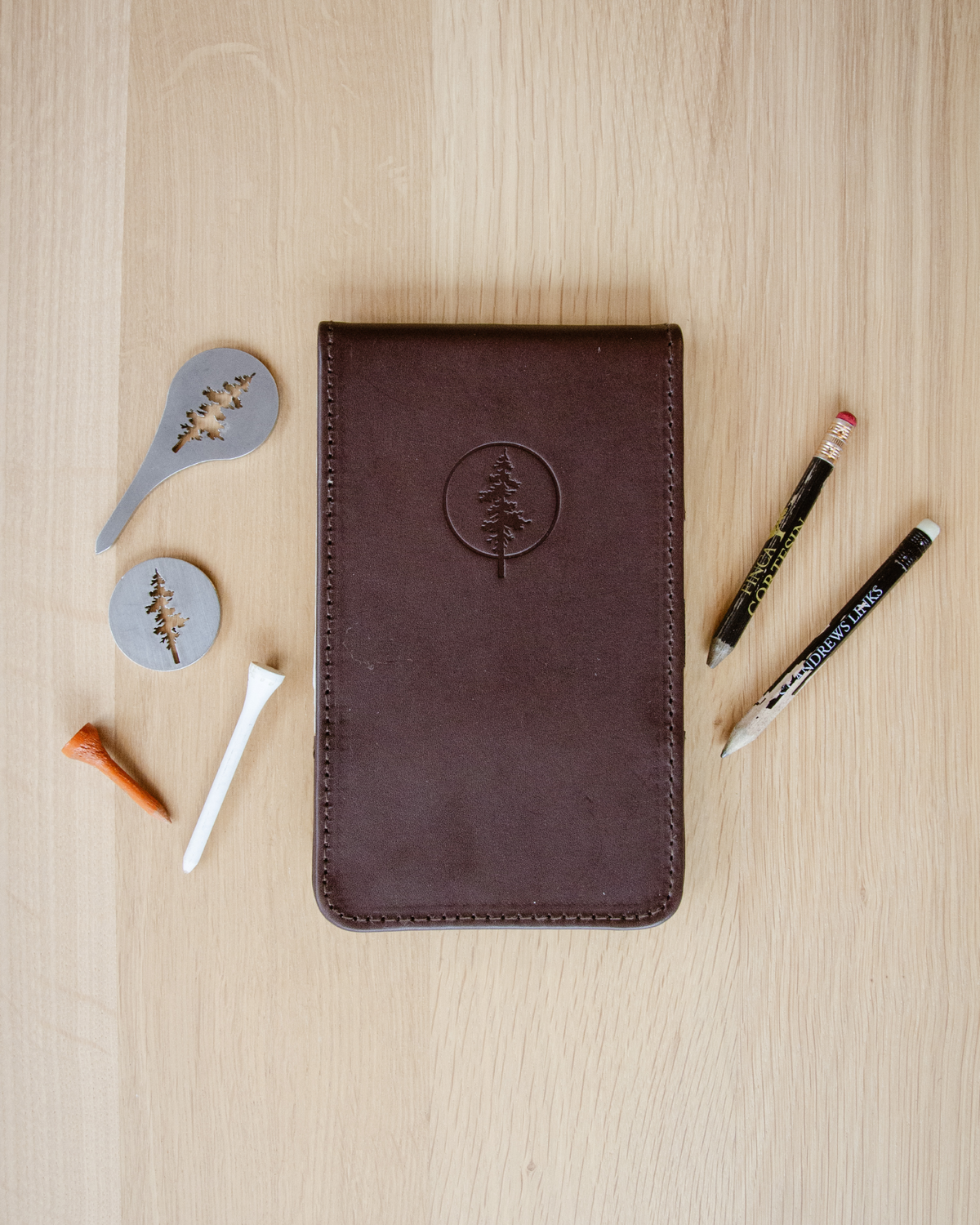 Yardage book cover (Coffee)