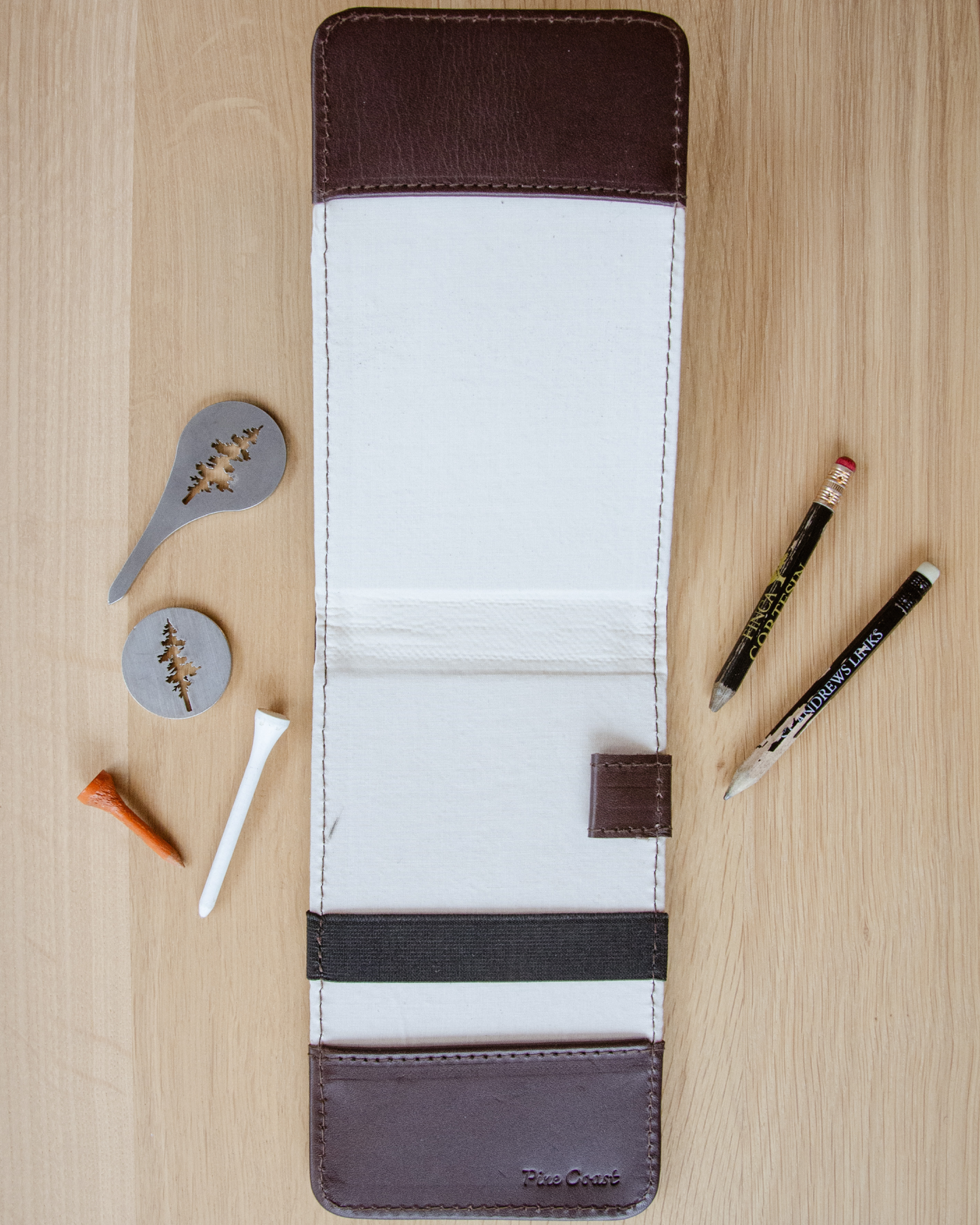 Yardage book cover (Coffee)