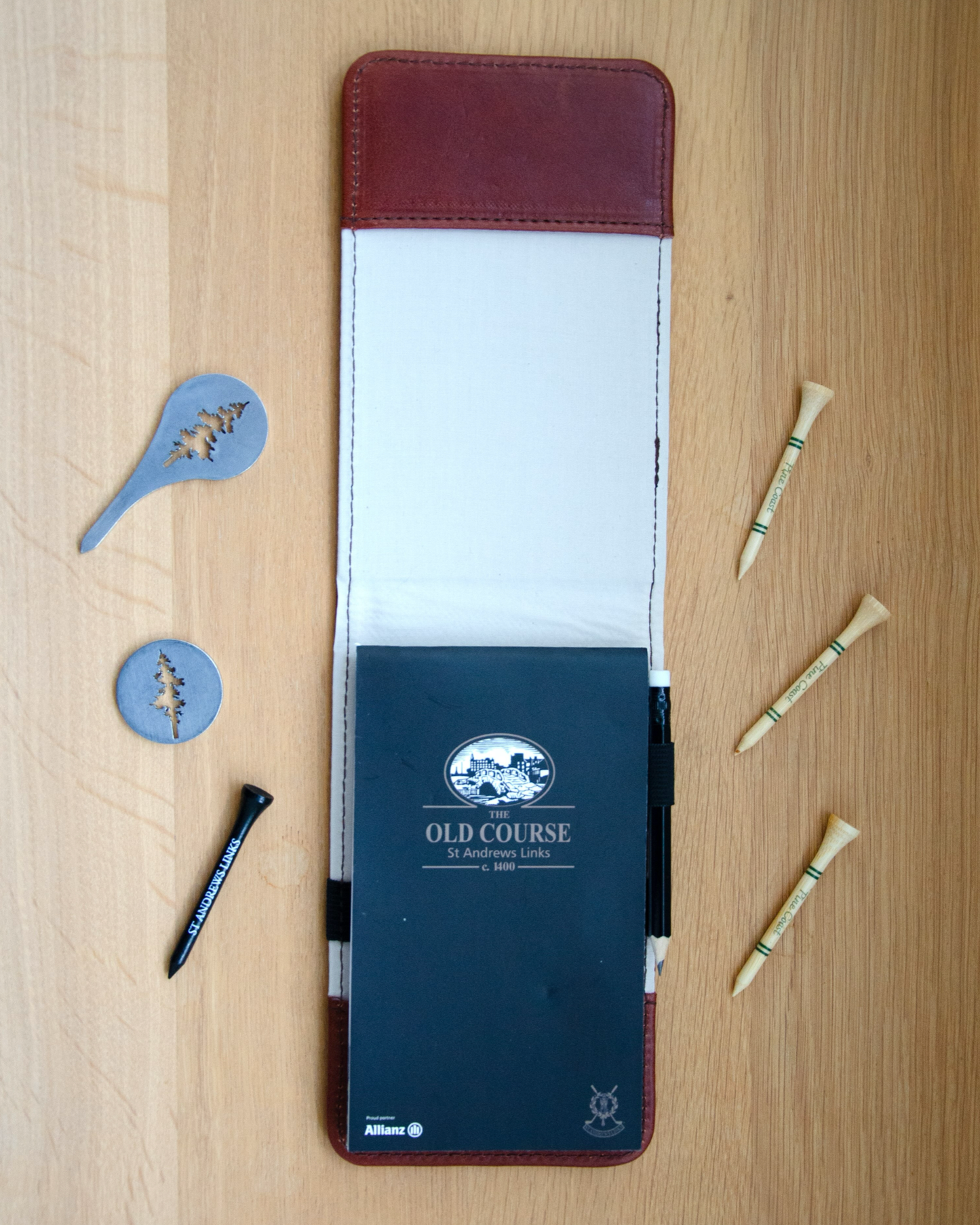 Yardage book cover (Papaya)